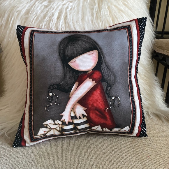 Adorable Girls Decorator Pillow - Picture 1 of 2